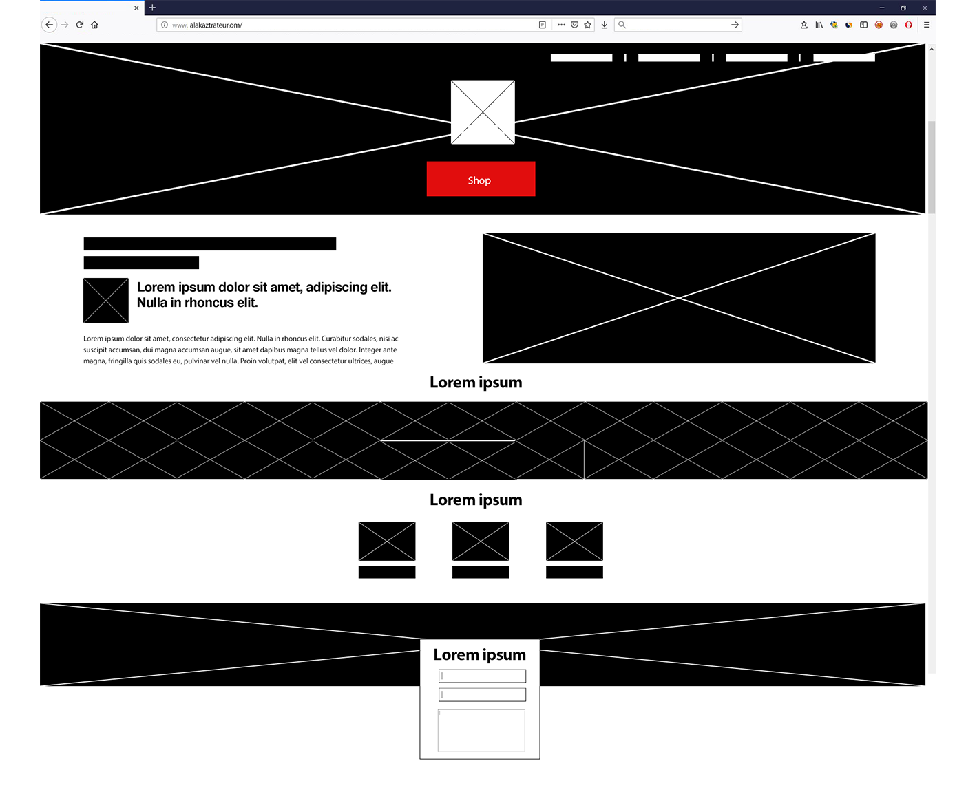 wireframe desktop
