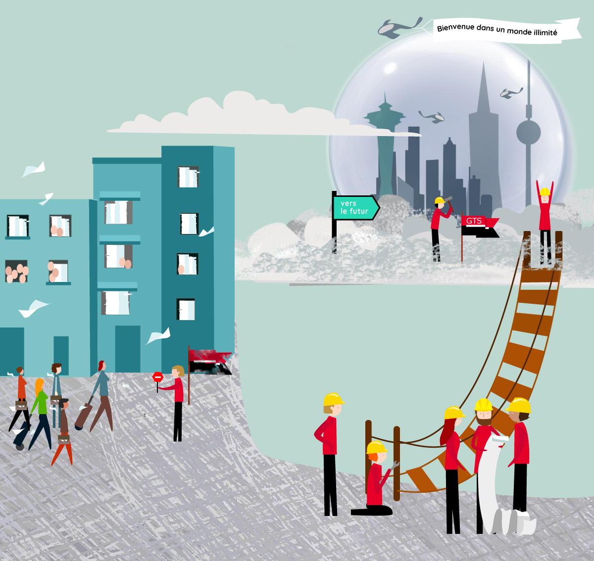 illustration infographie cloud illustration infographie cloud