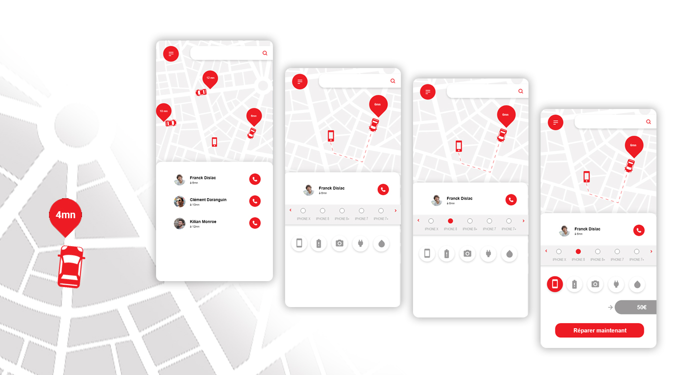 application réparation smartphone