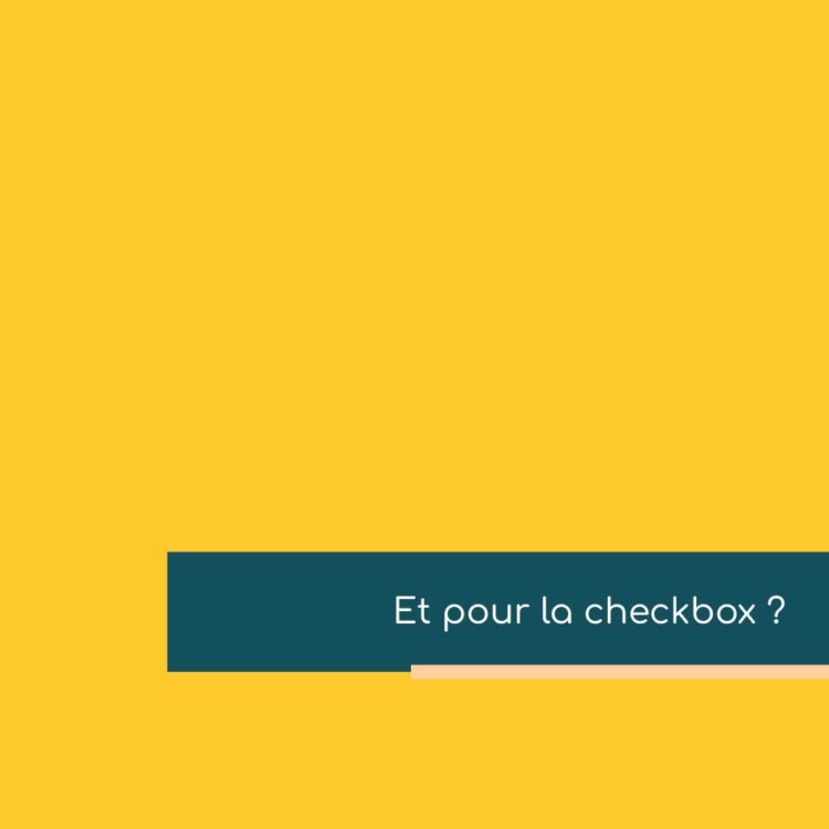 toggle switch vs checkbox et pour les checkbox