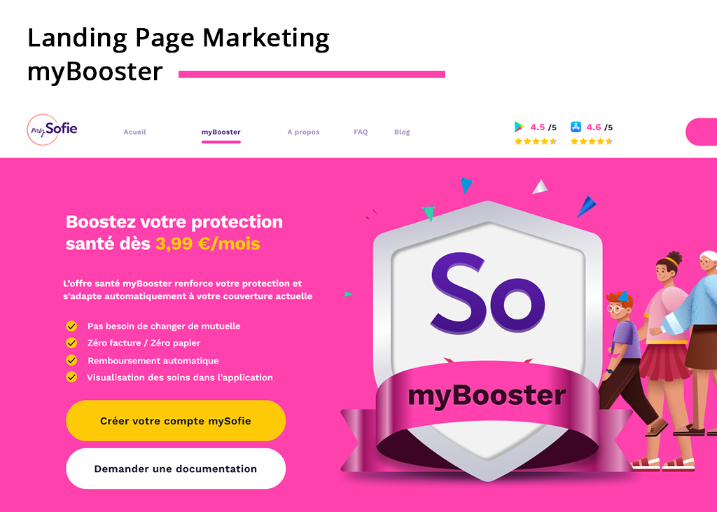Landing page marketing myBooster Landing page marketing myBooster